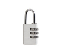 Hengelås m/kode 30 mm aluminium